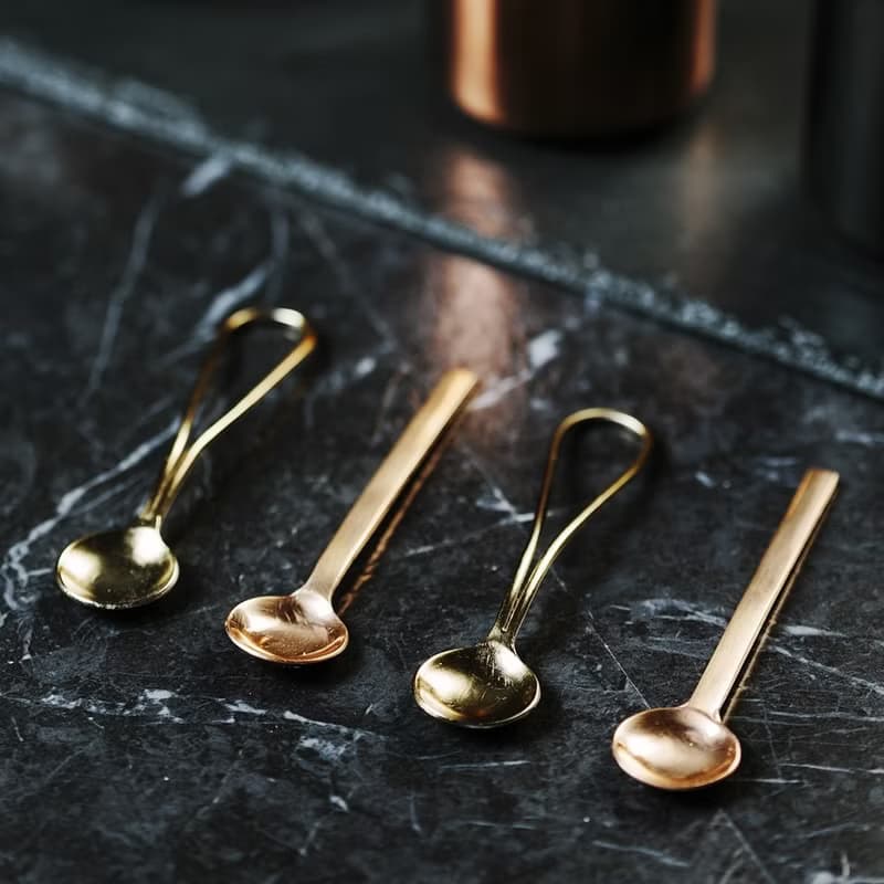 英國Selbrae House銅與不銹鋼金屬湯匙禮盒組(一組四入)-現貨