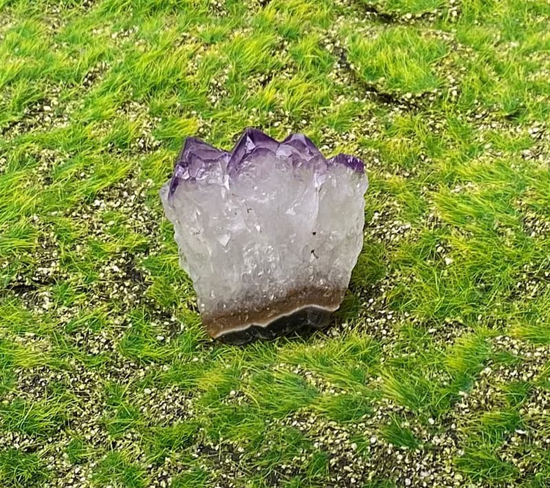 招財開運-天然冰透夢幻紫晶花簇 紫水晶 辦公室 風水擺件快速出貨