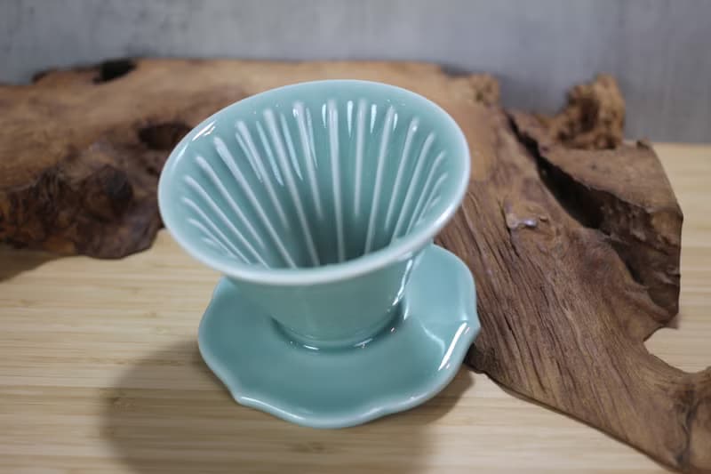 【送禮好物】青瓷 50度角 自然釉咖啡濾杯 鶯歌燒 台灣綠工藝