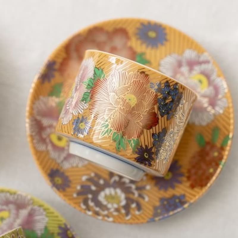 【入厝禮物】金花詰系列 杯盤組 /九谷晴