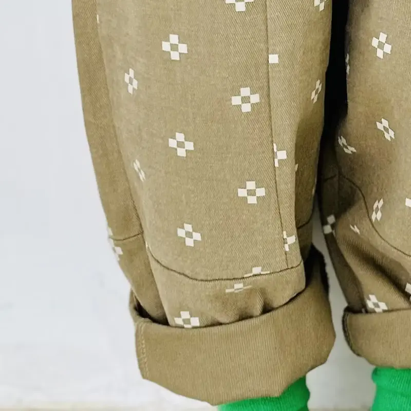 菱紋純棉哈倫褲 / 休閒褲 長褲 褲子 童裝