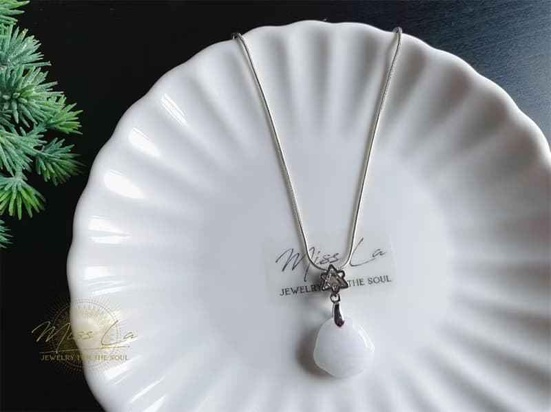 天然緬甸玉 翡翠 貓掌 項鍊 吊墜 玉墜 生日禮物 禮物 閨