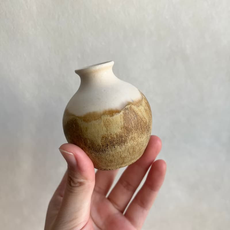 手工陶瓷迷你花瓶 擴香瓶 花器 精油瓶 花瓶 陶藝花器 母親節禮物