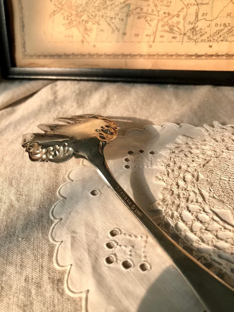 百年古董 1900年美國1881 Rogers鍍銀大叉子