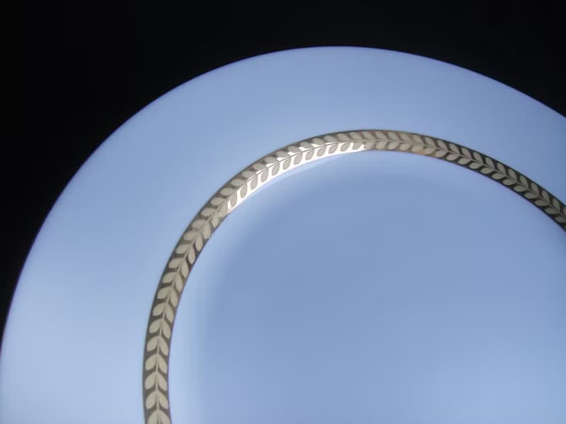 【老時光 OLD-TIME】早期二手22K金邊瓷盤餐盤(五盤為一組