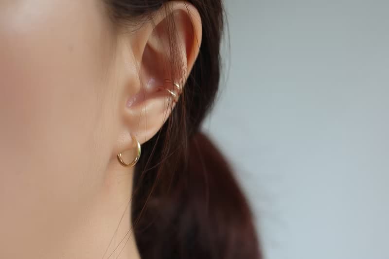14K 12mm圓耳扣耳環 (內徑10mm) (單個)