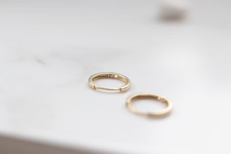 14K 12mm圓耳扣耳環 (內徑10mm) (單個)