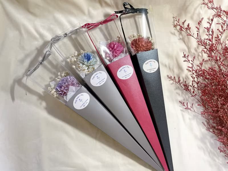 單枝康乃馨/康乃馨花束/康乃馨花盒/乾燥康乃馨/母親節花禮