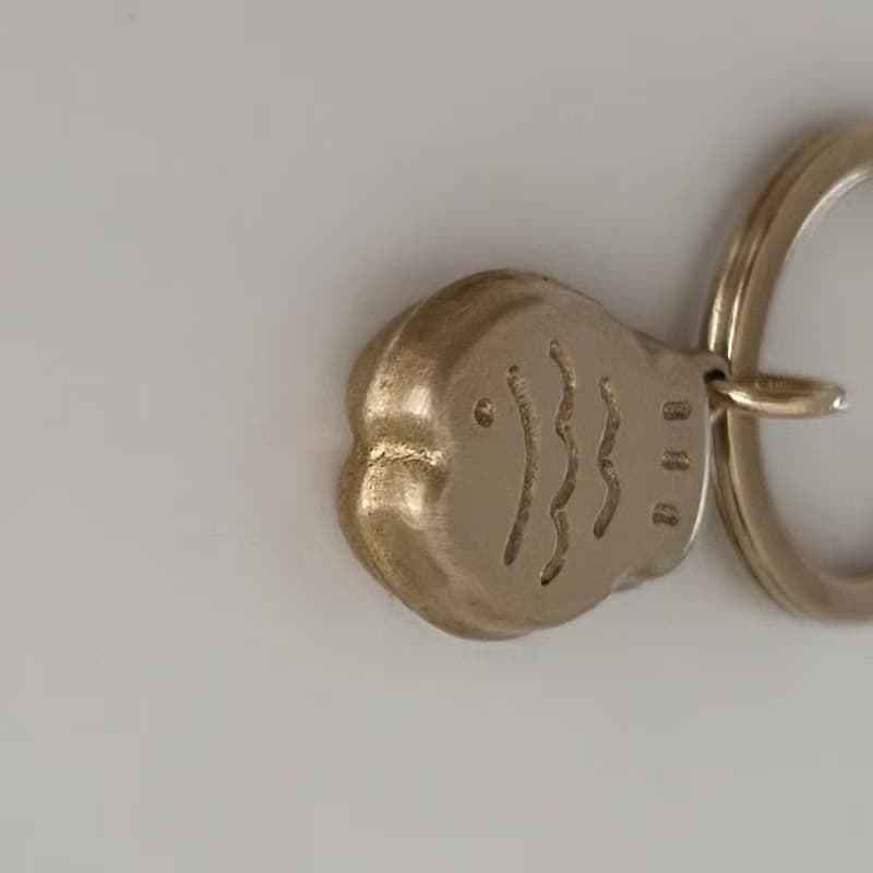 鯛魚燒 黃銅鑰匙圈