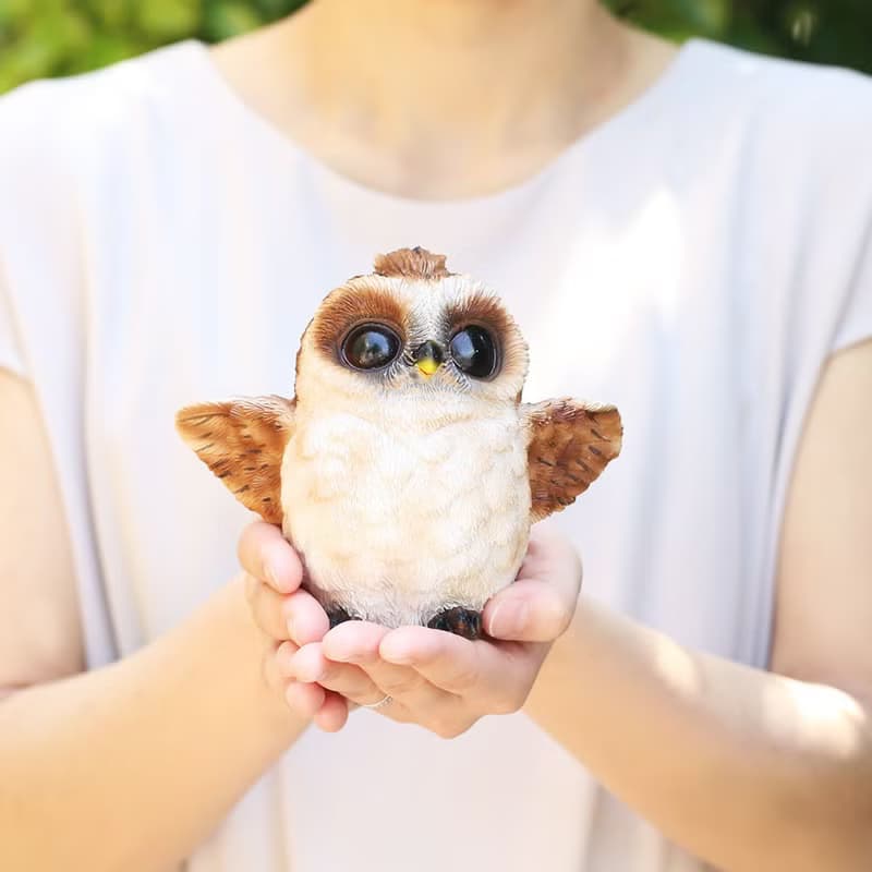 デバリエ mo08 フクロウの置物 梟 レジン製 ギフト 誕生日プレゼント 最適なプレゼント