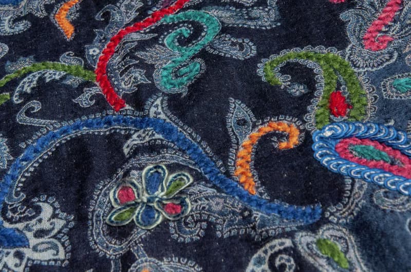 水煮羊毛披肩/針織圍巾/刺繡圍巾/羊絨披巾/喀什米爾Cashmere-花