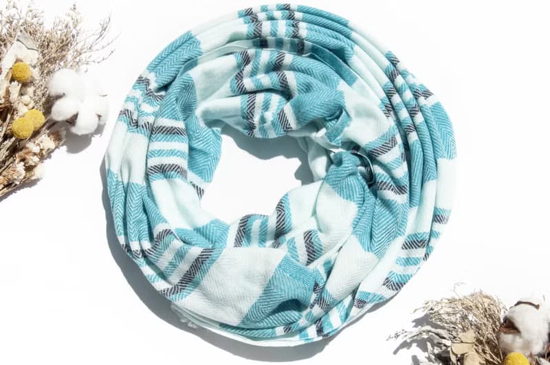 喀什米爾Cashmere 針織圍巾 純羊毛圍巾 手織圍巾 編織圍巾-希臘