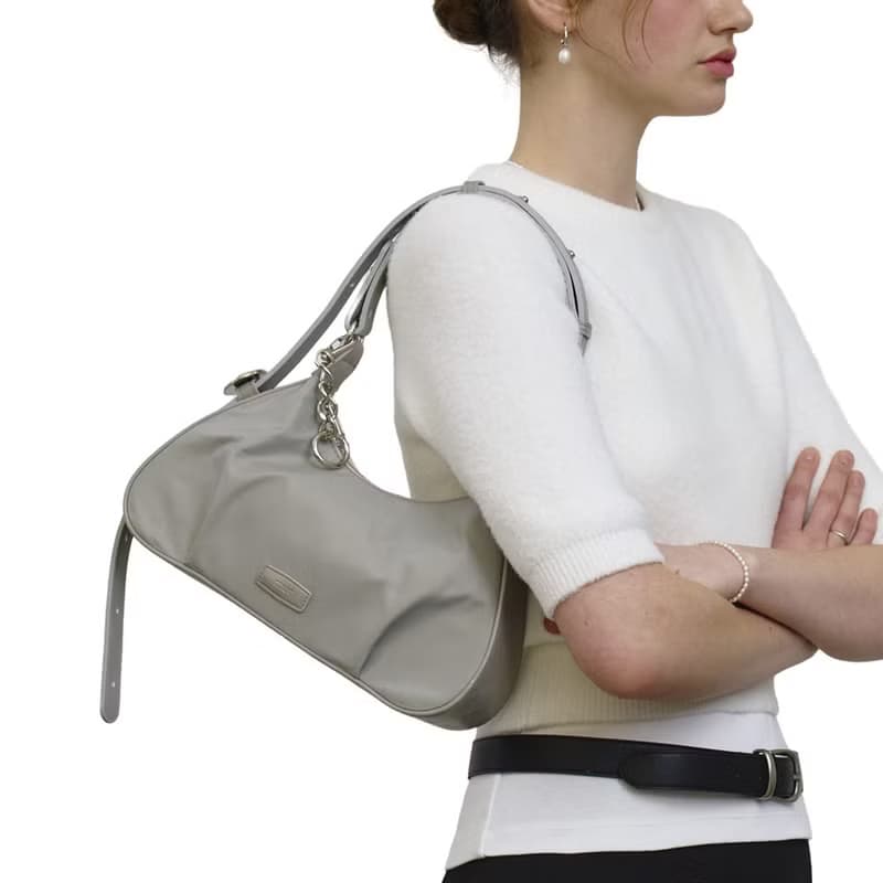 韓國製 MUR Atte 手袋/單肩包/手提袋 (Nylon Grey)