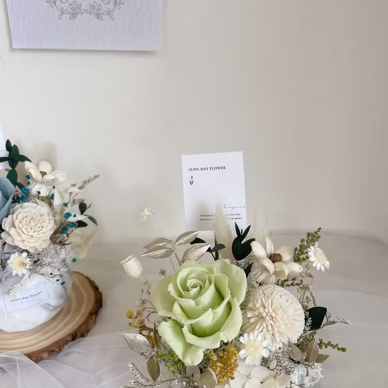 【永生擴香盆花】莫蘭迪色 情人節禮物 香氛 居家擺飾 生日禮物