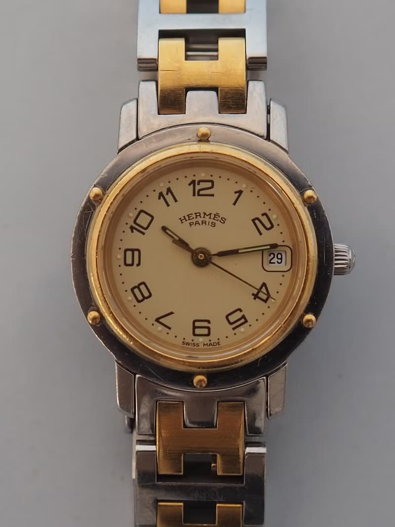 HERMÈS Clipper Watch エルメス クリッパー ウォッチ 腕時計 ゴールド シルバー コンビ ヴィンテージ