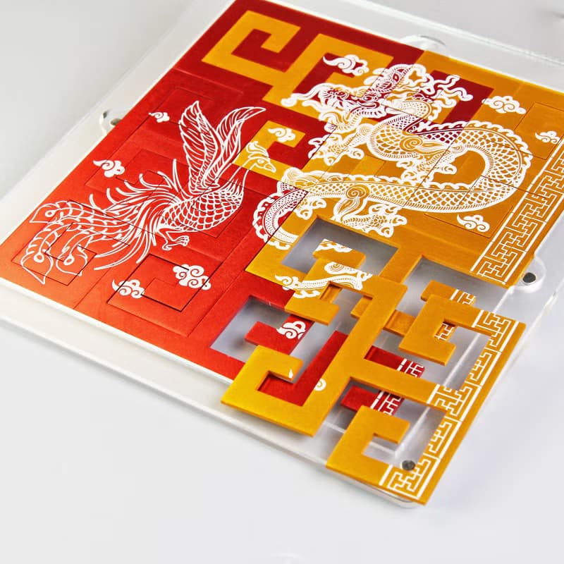 【航太邊角料再造】逸緻拼圖_龍鳳呈祥-新婚禮