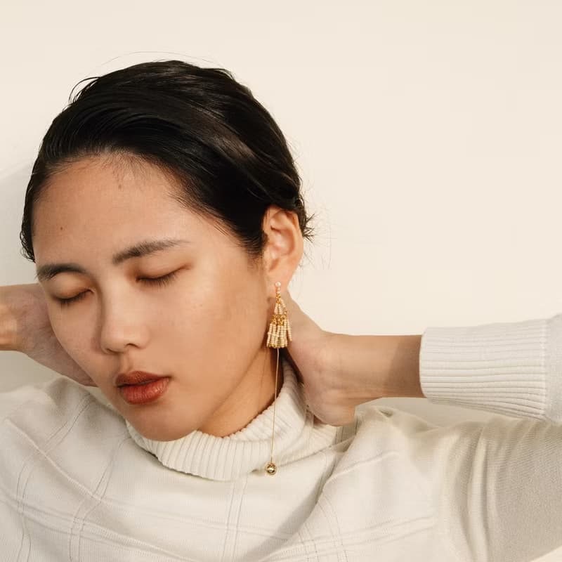 Solitude Earrings 孤寂耳飾－燕麥金