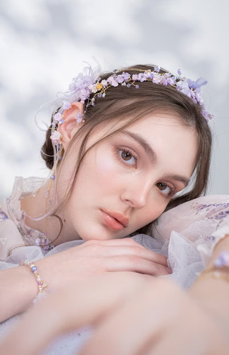 花途路上紫櫻花束手鐲