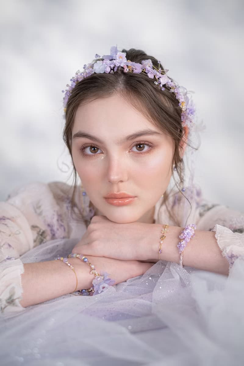 花途路上紫櫻花束手鐲