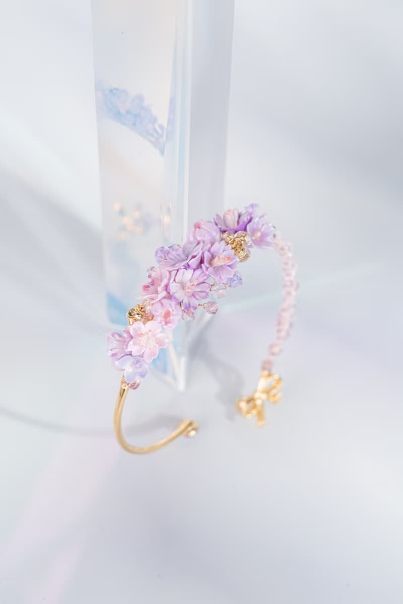 花途路上紫櫻花束手鐲