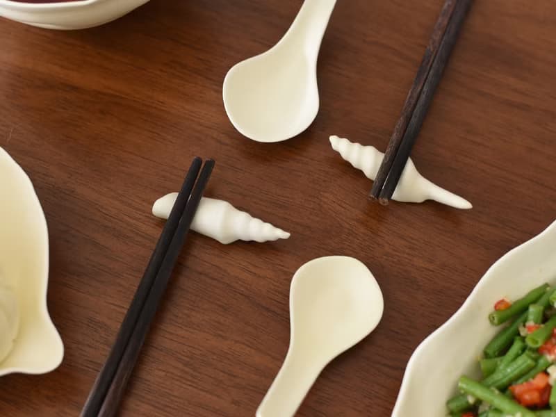 言己生活 手作陶瓷筷托 創意陶瓷小擺件