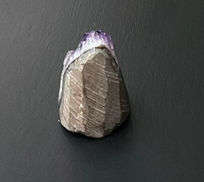 招財開運-天然原礦異象紫晶鎮共生彩虹方解石 消磁淨化 快速出貨