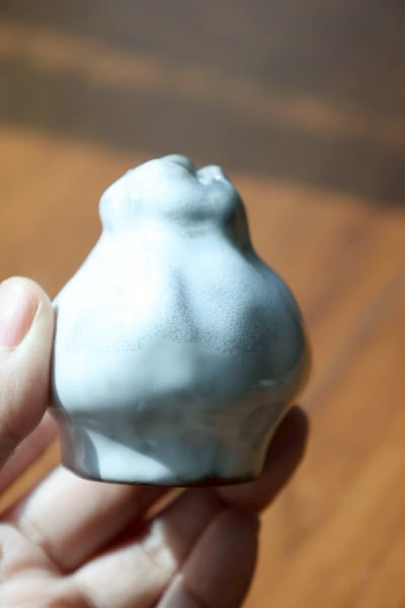 【喬遷禮物】細雪之花手捏迷你花器侘寂風雕塑擺件藝術作品日本紫