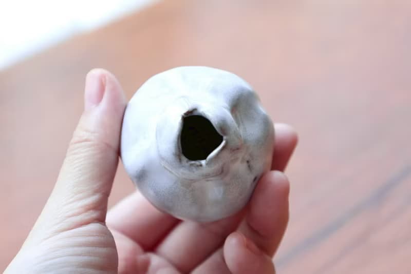 【喬遷禮物】細雪之花手捏迷你花器侘寂風雕塑擺件藝術作品日本紫