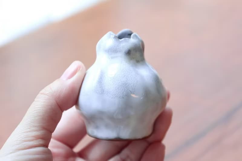 【喬遷禮物】細雪之花手捏迷你花器侘寂風雕塑擺件藝術作品日本紫