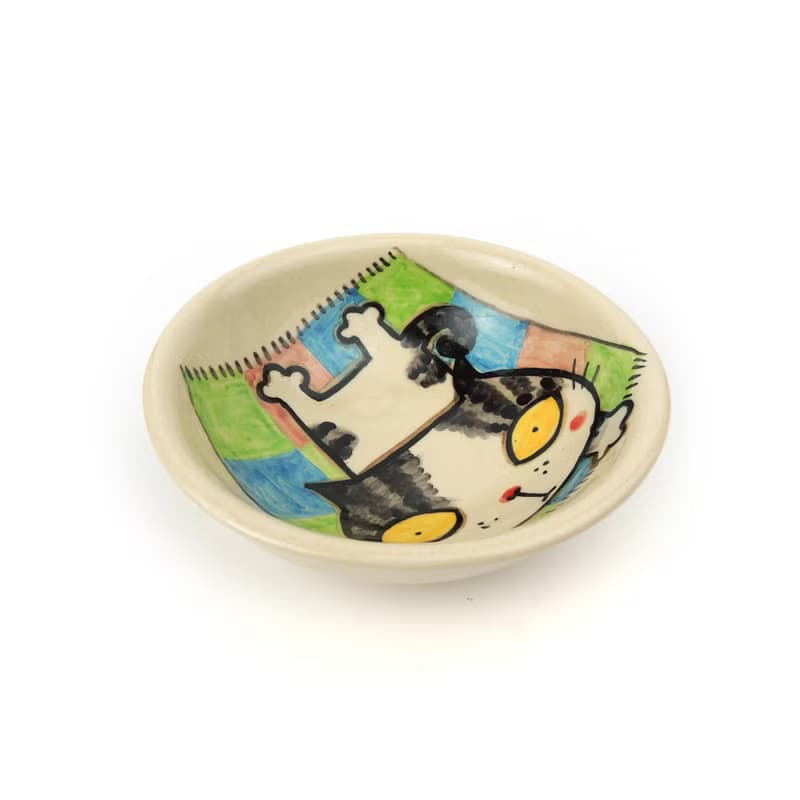 Nice Little Clay 碗 可愛黑白貓 0205L-17
