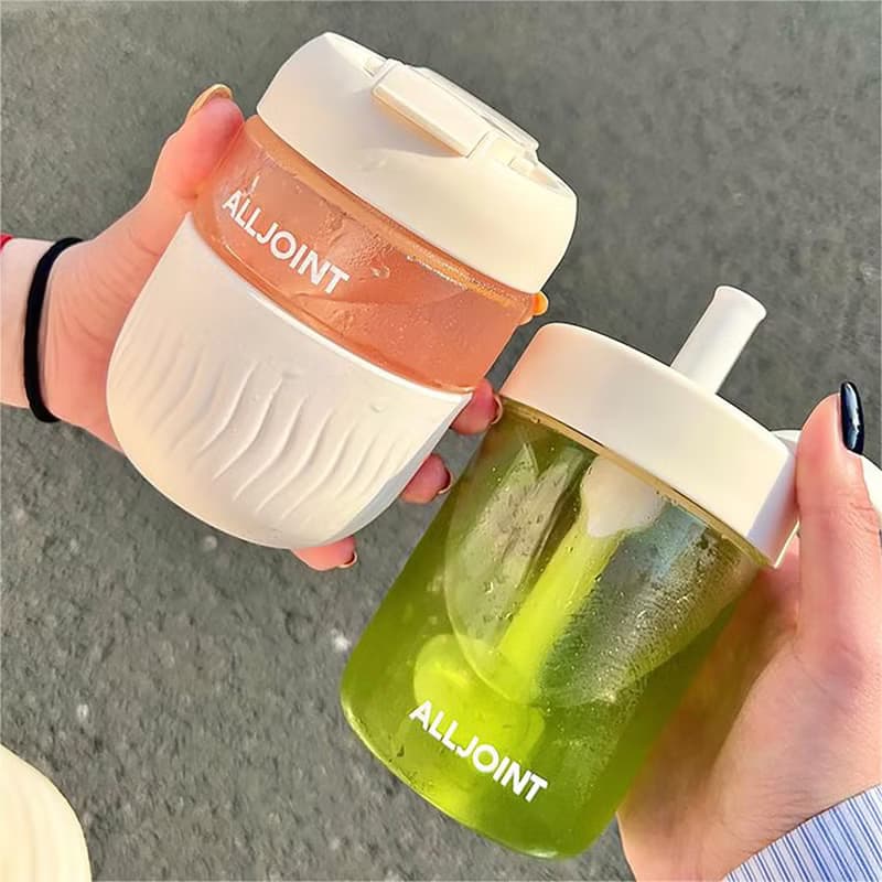 【免運】alljoint玻璃水杯咖啡吸管杯