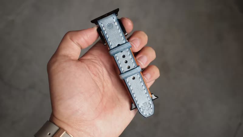 Apple Watch 錶帶訂製雙色擦蠟皮革
