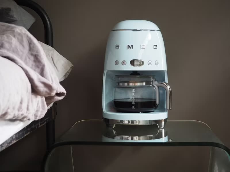 【SMEG】義大利濾滴式咖啡機-粉藍色