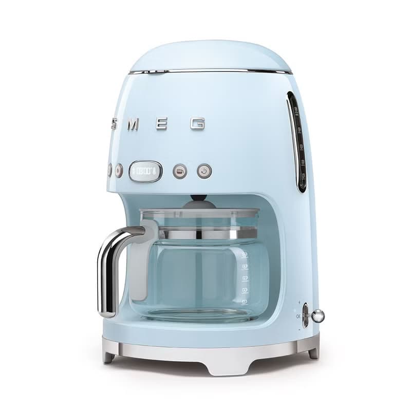 【SMEG】義大利濾滴式咖啡機-粉藍色