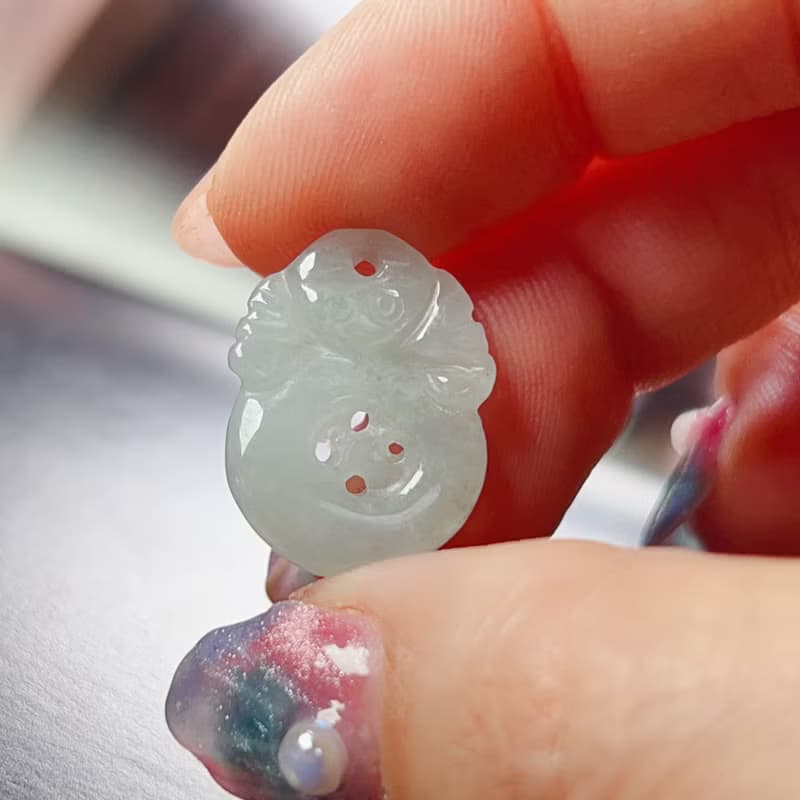 冰種翡翠福貝 | 天然緬甸A貨翡翠 | 送禮