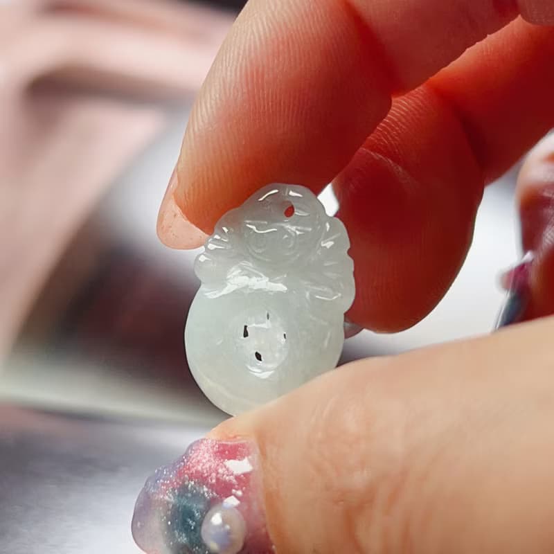 冰種翡翠福貝 | 天然緬甸A貨翡翠 | 送禮