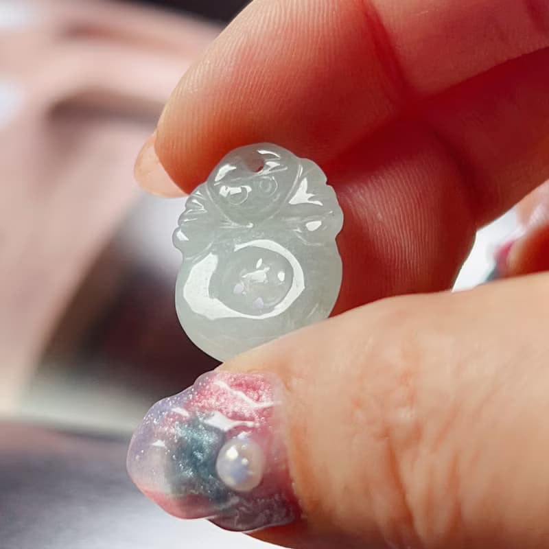 冰種翡翠福貝 | 天然緬甸A貨翡翠 | 送禮
