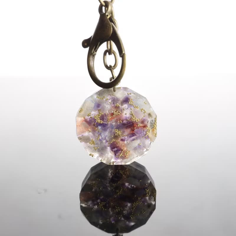 【聖誕飾品】大智慧四向金剛杵吊飾鑰匙圈-水晶療癒豐盛信心祝