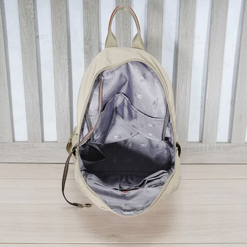 (淺杏色)輕盈紙感甜美系休閒旅行後背包(大款)33571