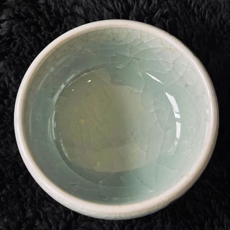 中國 清末民初仿鈞窯茶杯│晶瑩玉潤 鈞窯 低溫素燒