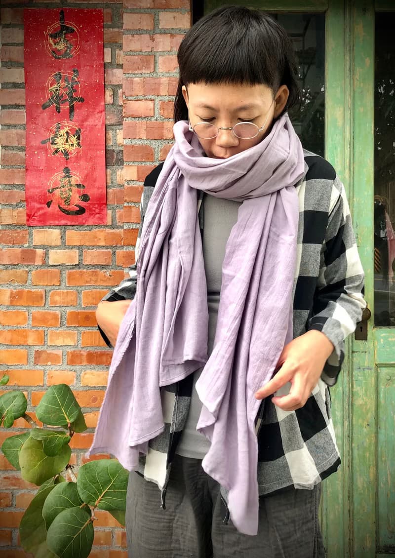 生地棉染圍巾