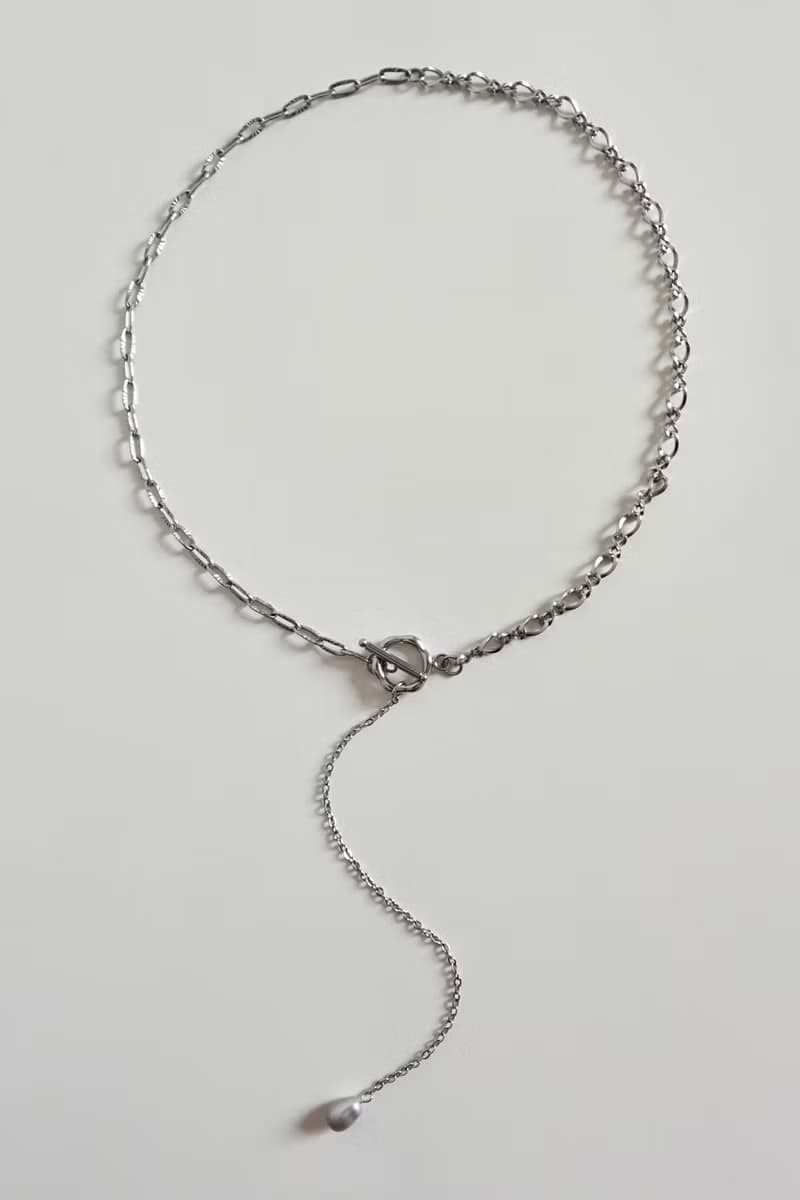 Lily Valley 半半鏈條OT扣 | 醫療鋼項鍊