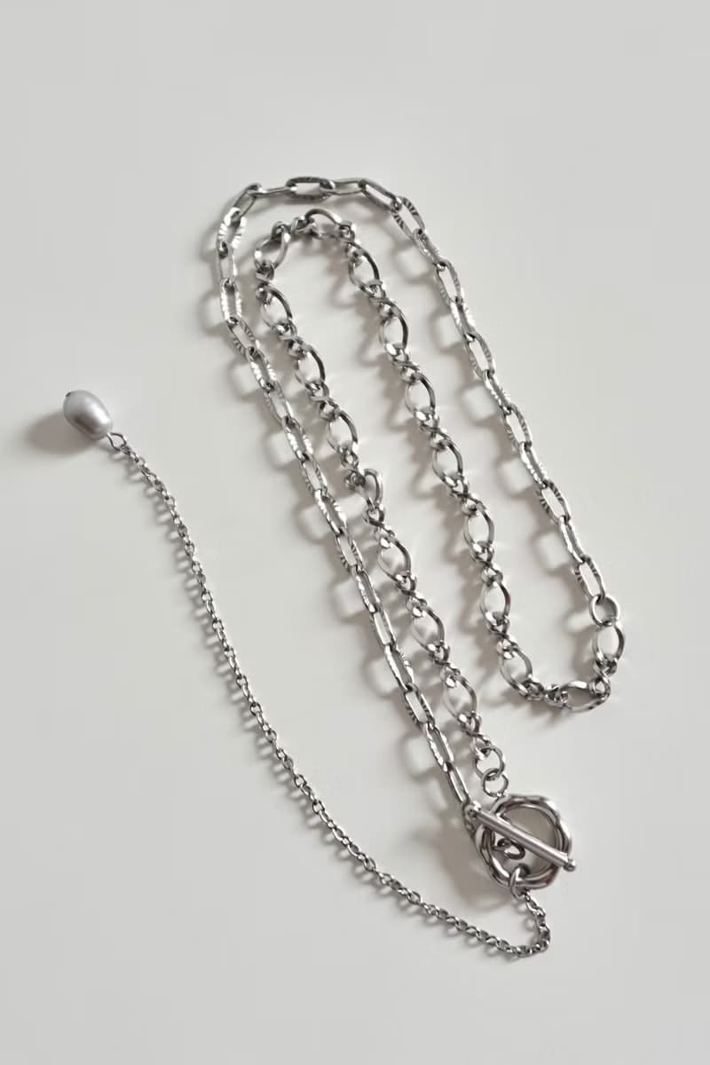 Lily Valley 半半鏈條OT扣 | 醫療鋼項鍊