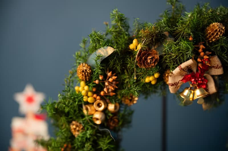 【聖誕裝飾x交換禮物】 永生雪松聖誕花圈 經典聖誕綠