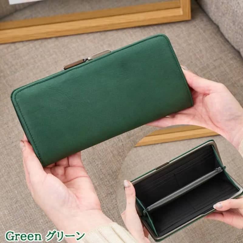日系都會典雅職人手作多夾層霧感牛皮長夾Made in Japan by Sarai