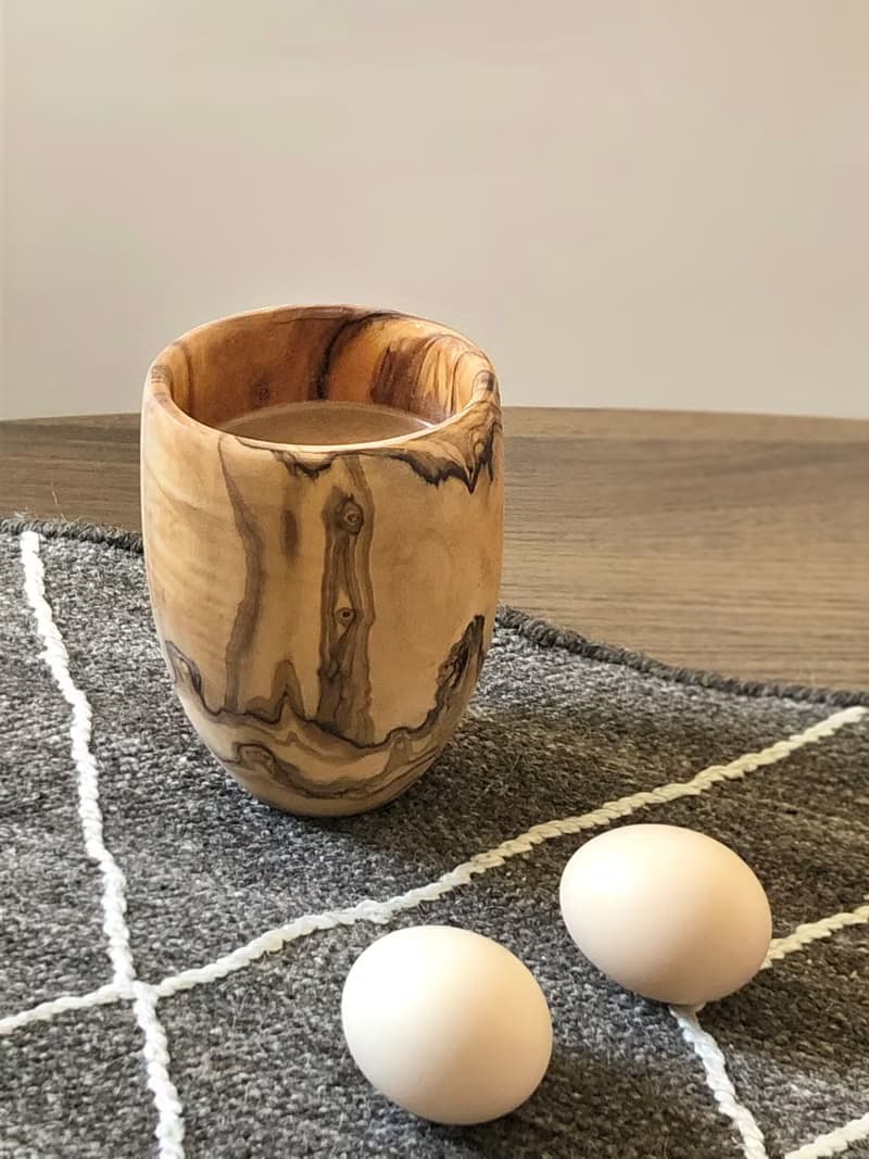 手工橄欖木杯桶型杯 380ml