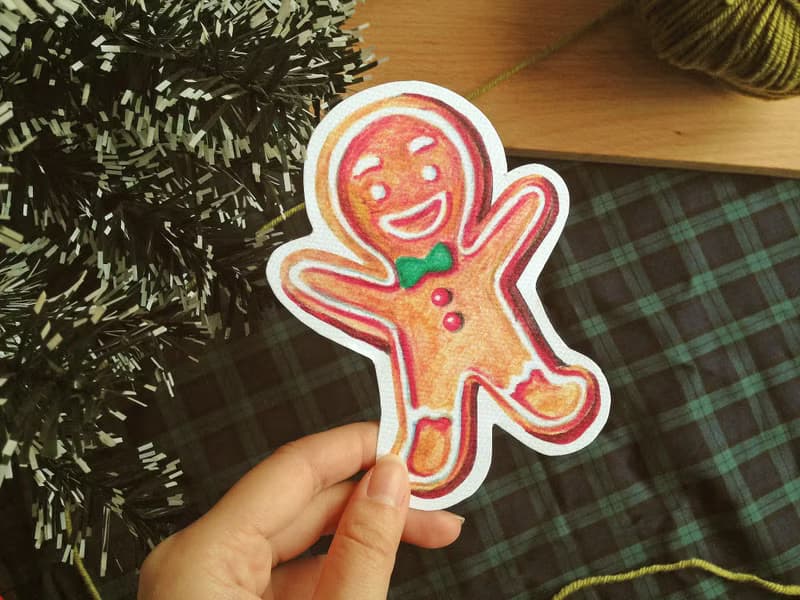 【聖誕限定】可愛薑餅人 聖誕卡