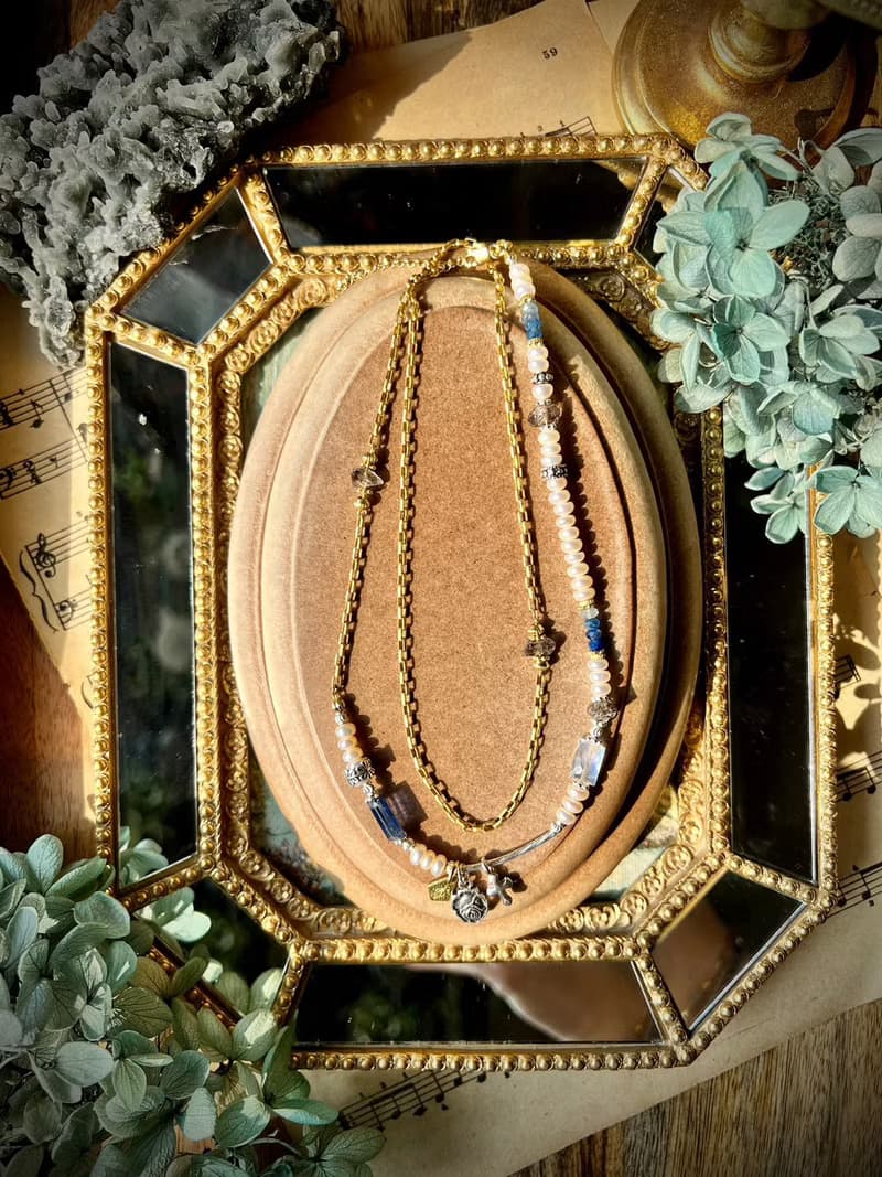 -療傷之歌-天然水晶手鏈/黃銅手鍊