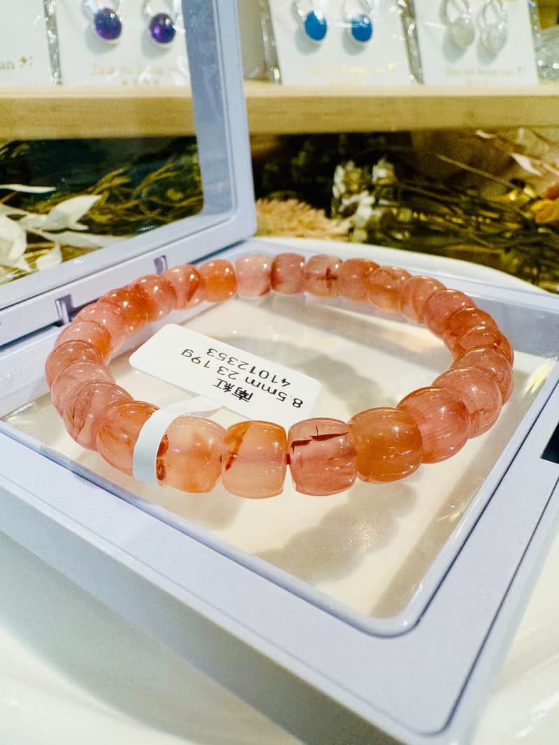 冰飄南紅透感飄花8.5mm23.19g直切珠護身平安辟邪護身符舒緩心神