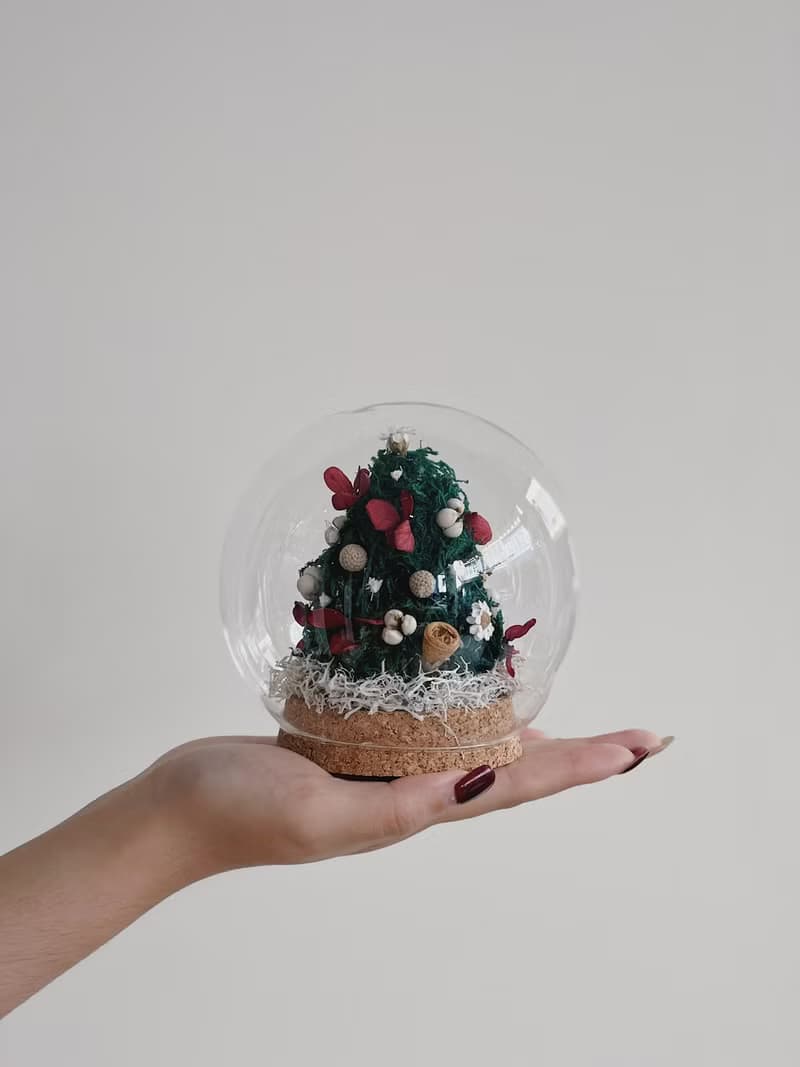 【永生玫瑰花玻璃球】• 情人節禮物/生日禮物/永生花/永生玫瑰花